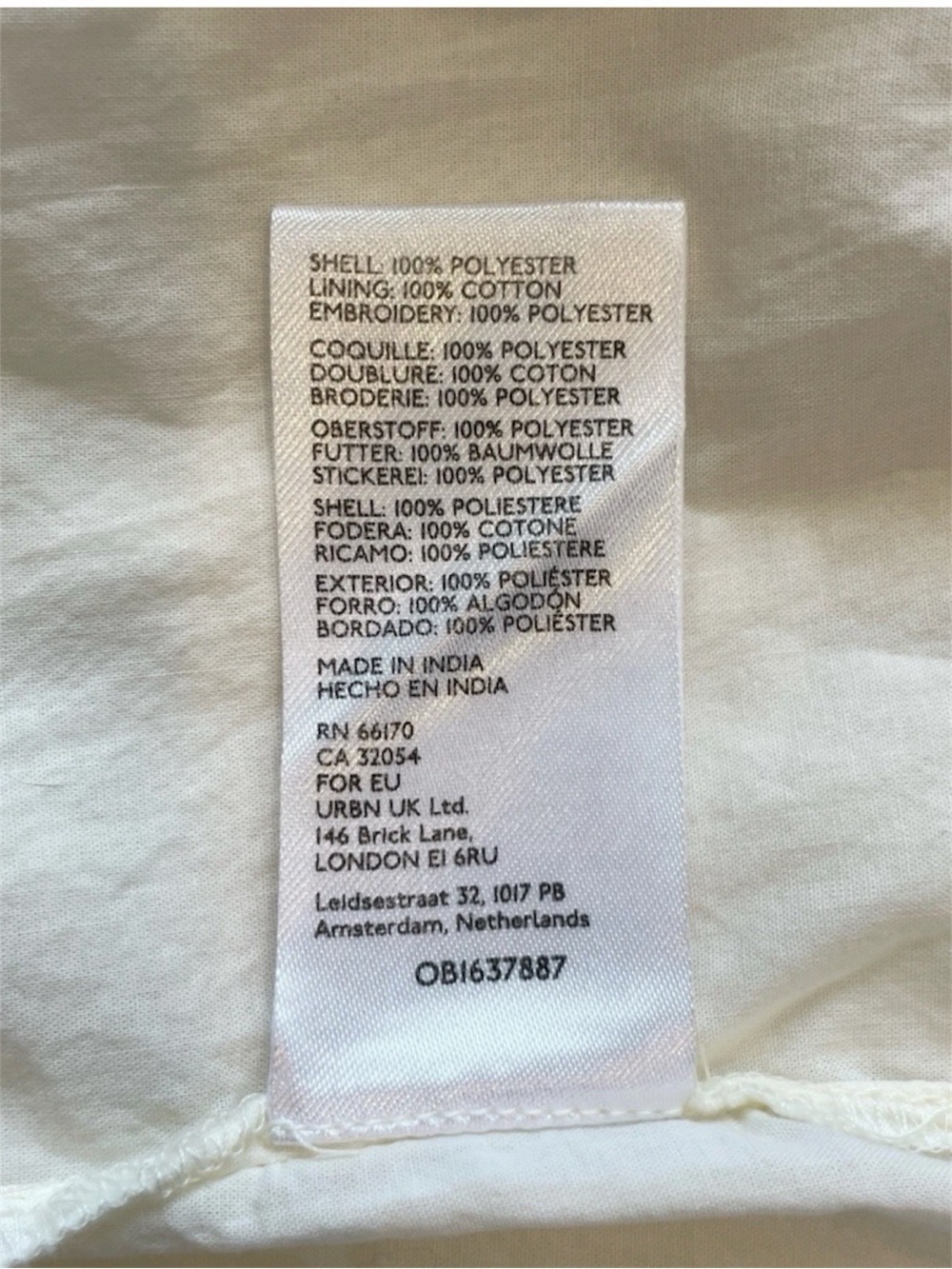 Urban Outfitters Phoenix Embroidered Midi Dress Ivory Butterfly Floral Size S - Picture 11 of 13